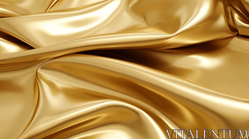 Luxurious Gold Fabric Texture for Creative Projects AI Image