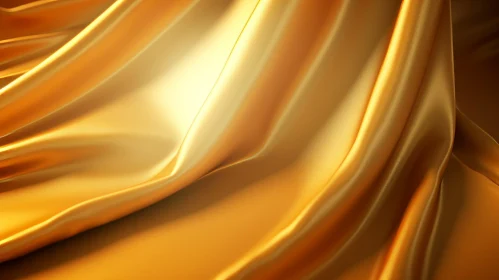 Luxurious Golden Silk Fabric Background
