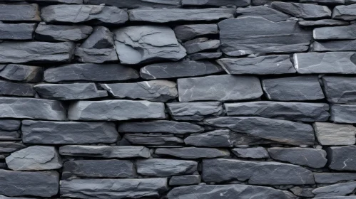 Dark Gray Stone Wall Texture - Photo
