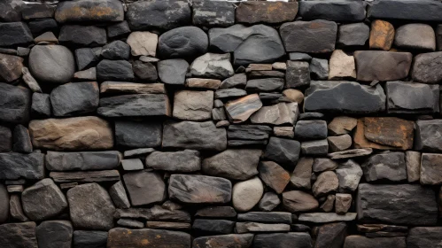 Rustic Stone Wall Texture - Natural Moss and Lichen Accents