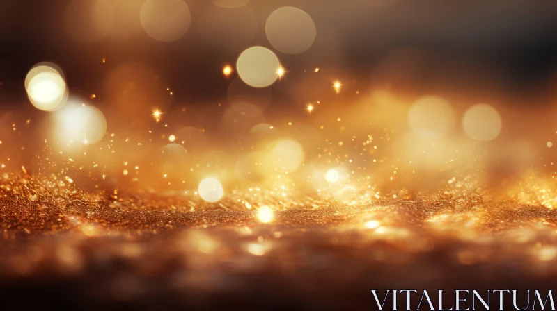 Golden Glitter Background | Luxury and Elegance AI Image