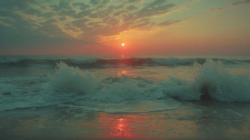 Tranquil Sunrise over the Ocean