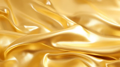 Luxurious Golden Silk Fabric - Elegance and Beauty