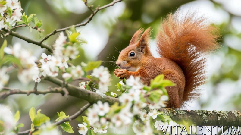 AI ART Red Squirrel Wildlife Photography