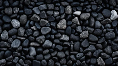 Black and Gray Pebbles Texture Close-Up