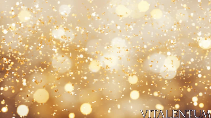 AI ART Golden Glitter Gradient Background