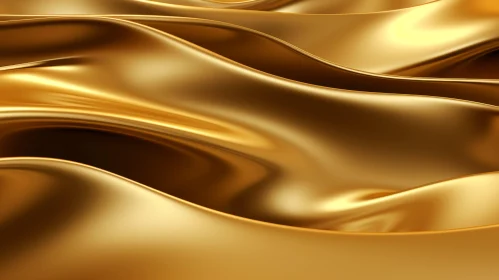 Golden Liquid 3D Rendering with Motion and Reflection