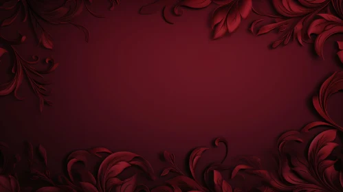 Luxurious Red Floral Background