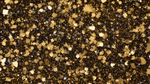 Shiny Gold and Silver Glitter Surface