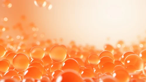 Soft Orange Spheres - Skin Care and Cosmetology Concept