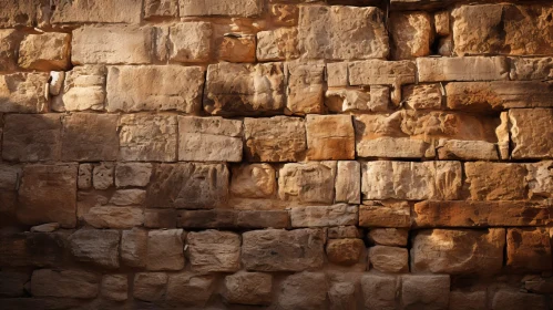 Durable Stone Wall with Varied Earthy Tones