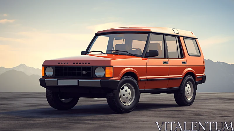 Land Rover Range Rover Classic: Retro Charm on a Mountain Top AI Image