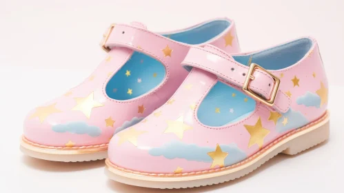 Pink Leather Shoes for Girls - Fashionable Footwear