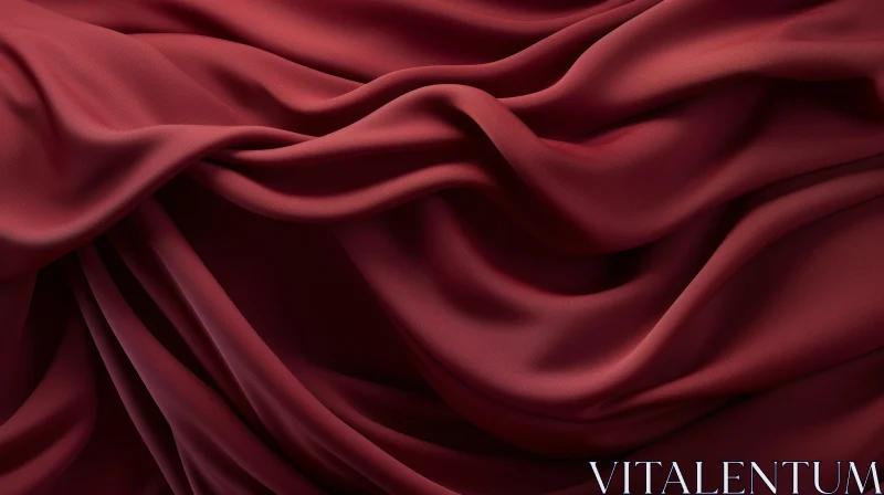 AI ART Red Silk Fabric Texture for Design Projects