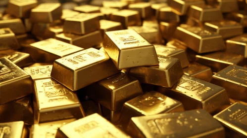 Luxurious Gold Bars | Wealth Symbol | Glistening Stack