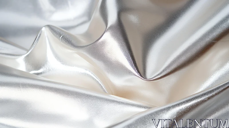 Elegant White Silk Fabric Texture AI Image