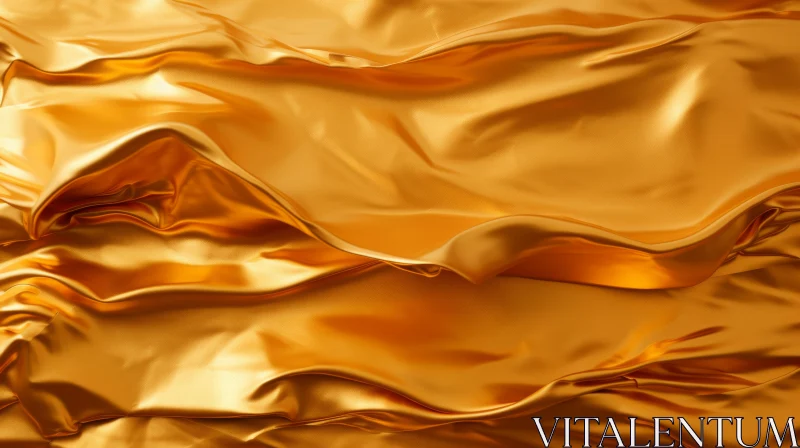 Golden Silk Fabric - Luxurious Texture for Design Projects AI Image
