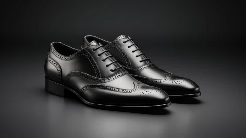 Black Leather Shoes - Classic Design for Formal Occasions