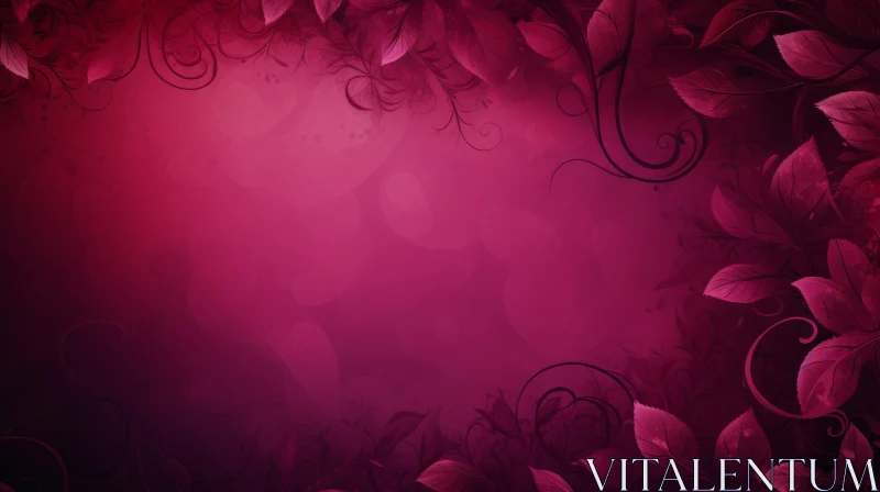 Elegant Floral Gradient Background in Pink and Purple AI Image