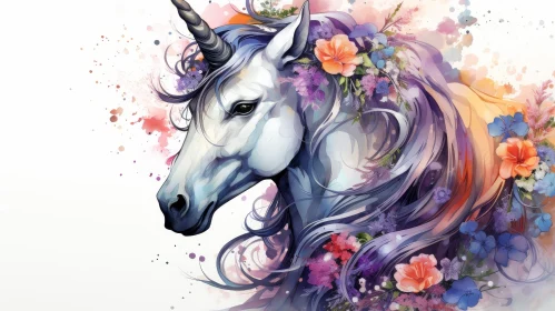 Enchanting Unicorn and Floral Fantasy