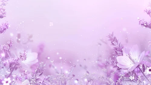 Ethereal Floral Background | Soft Purple Palette