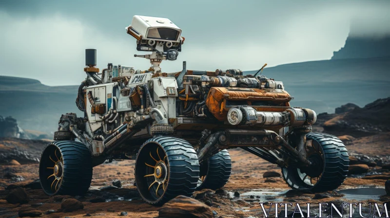 Exploring Mars: Mars Rover Mission AI Image