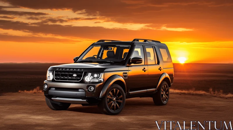 Land Rover Discovery 4 in Dark Bronze and Black | Exquisite Detailing AI Image