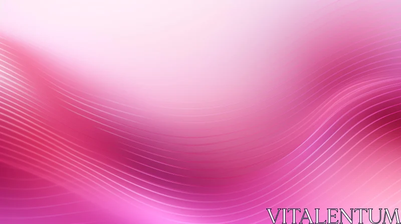 Pink and White Gradient Wave Background AI Image