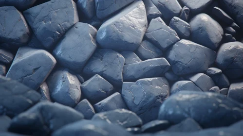 Shiny Wet Rocks in Bright Light