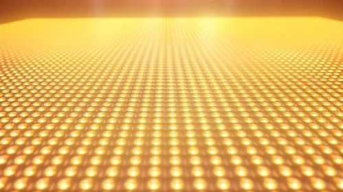 LED Screen Close-Up with Warm White Light