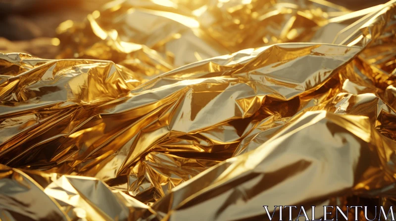 AI ART Intricate Gold Foil Close-Up: Stunning Detail