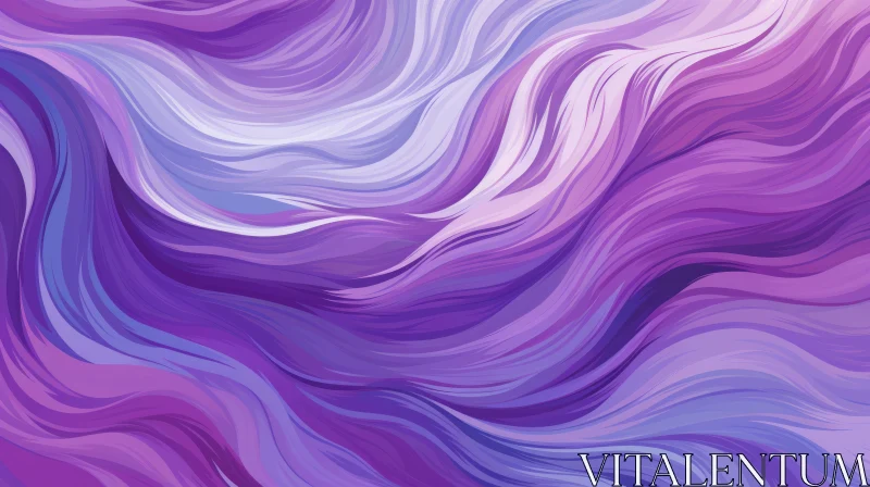 AI ART Purple and Blue Waves Abstract Background