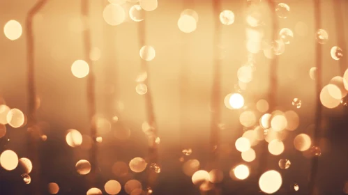 Enchanting Golden Bokeh Lights - Abstract Background
