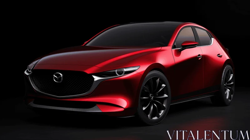 Bold and Dark Mazda 3 Concept: A Striking Image AI Image