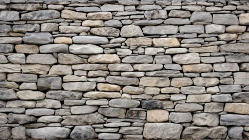 Rustic Dry Stone Wall - Traditional Construction Art