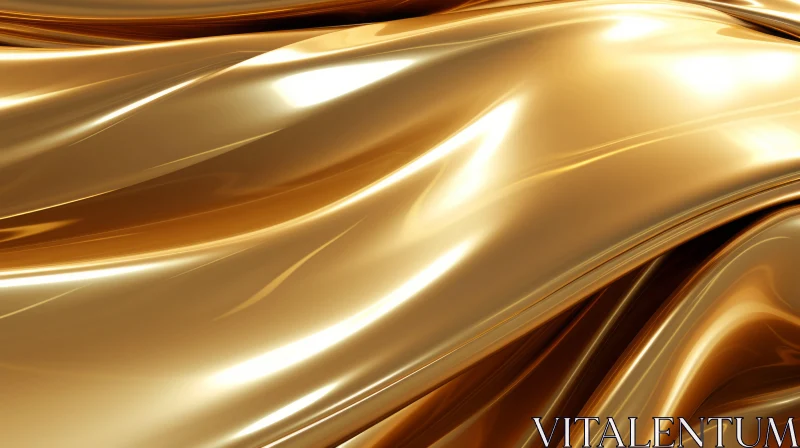 Elegant Gold Metallic Background AI Image