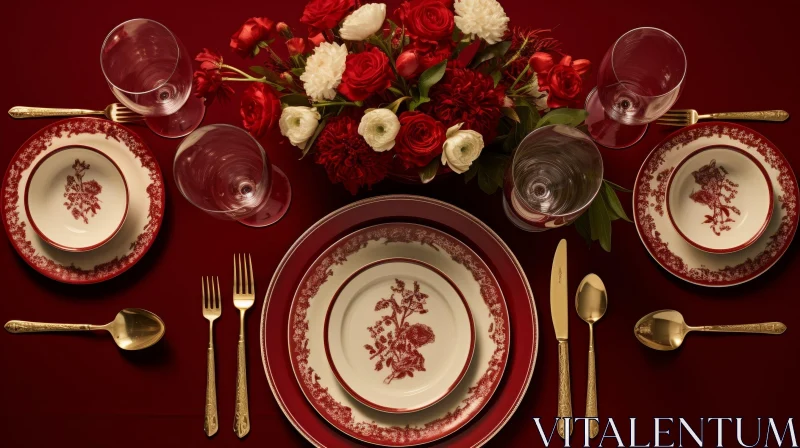 AI ART Elegant Table Setting for Special Occasion