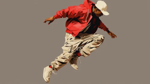 Man Dancing Digital Illustration