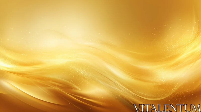 AI ART Luxurious Golden Background with Wave Pattern