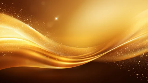 Elegant Golden Background with Wave Pattern
