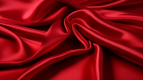 Luxurious Red Silk Fabric - Elegance in Crimson