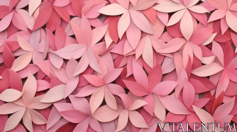 AI ART Pink Floral Petal Pattern Background