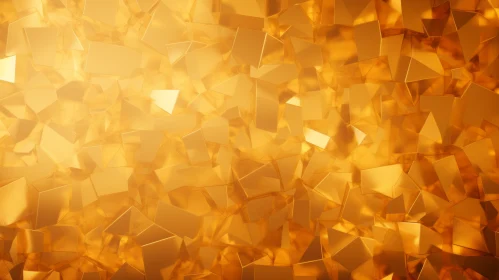 Golden Cubes - 3D Rendering for Backgrounds