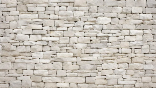 White Stone Wall Texture - Rough Surface and Dusty Stones