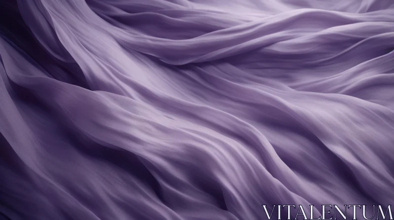 AI ART Purple Silk Fabric Texture - Serene Background Design
