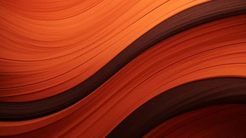 Elegant Orange and Brown Abstract Waves Background