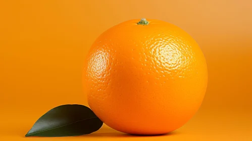 Close-up Orange Fruit on Orange Background