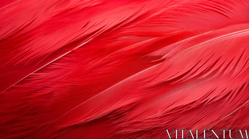 Detailed Flamingo Feather Texture AI Image