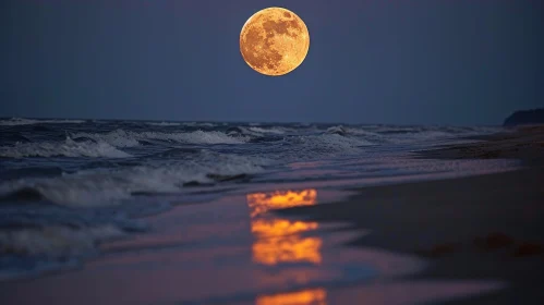 Moonlit Serenity at Sea