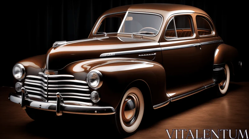 Vintage Car: Realistic and Hyper-Detailed Renderings AI Image